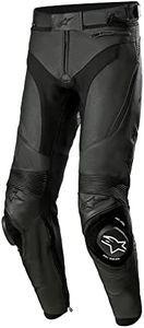 Alpinestars Missile V3 Airflow Leather Airflow Men's Street Motorcycle Pants - Black/Black / 52