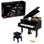 LEGO 21323 Ideas Grand Piano Model Building Set for Adults, Collectible Home Décor Kit, Gift for Music Lovers, Men, Women, Him & Her with Motor and Power Functions