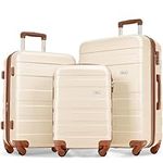 Merax Luggage 3 Pcs Suitcase Set, A