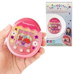 TAMAGOTCHI 42901 Bandai Pix The Next Generation of Virtual Reality Pet with Camera, Games and Collectable Characters-Floral, Pink