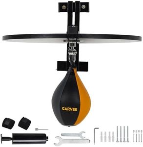 GarveeTech Hardwood Speed Bag Platform Kit with Adjustable Mount 360 Degree Swivel and Includes Speed Bag Air Pump for Boxing Training and Home Gym Workout