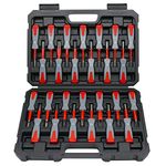 26 PCS Universal Terminal Removal Tool Kit，for Replaces Universal Vehicle Wire Harness Pin Connector Release Tool Set