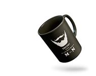 Tee Mafia Being Man Black Mug with Print | Desi Tea Mug | Coffee Mug for Friends | Printed Coffee Mug | 330 ml, Microwave & Dishwasher Safe NM-76-ASAL-JAAT-1