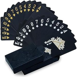 CCLIFE Cartas Poker 2 Barajas Plastico Juegos Profesional Impermeable Estándar Naipes Playing Cards