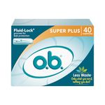 o.b. Original Non-Applicator Tampons, Super Plus Absorbancy, Pack of 40 Tampons
