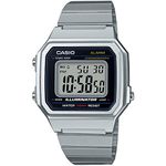 Casio Womens Quartz Watch, digital Display and Stainless Steel Strap B650WD-1AEF