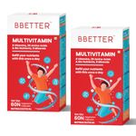 BBETTER Multivitamin Capsules for Men & Women with 12 Vitamins, 8 Minerals, 6 Herbs with High Absorption - 120 Veg Capsules