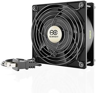 AC Infinity AXIAL LS1238, Quiet Muffin Fan, 120V AC 120mm x 38mm Low Speed, UL-Certified for DIY Cooling Ventilation Exhaust Projects