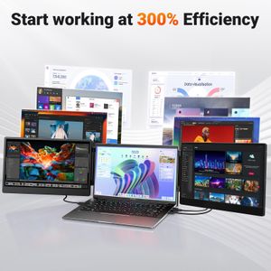 14-Inch FHD Laptop Screen Extender – Portable Dual Monitor Display