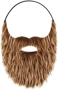 Dress Up America Fake Beard Costume - Costume Beard and Mustache - Beard Costume for Adults and Teens Brown