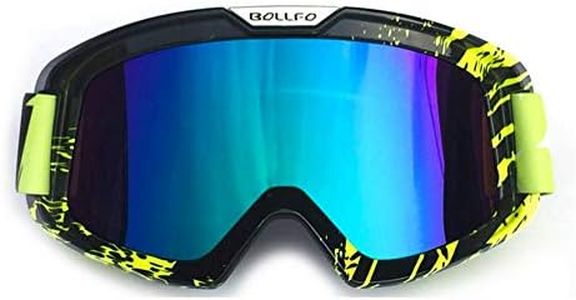 HONCENMAX Motorcycle Goggles Motocross Glasses For Helmet Fog-proof Windproof Riding Bike UV Protection Sunglasses Mask for ATV Off Road Racing Motorbike Ski Snowboard Goggles
