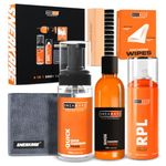 SNEAKARE Premium 6-in-1 Shoe Cleaning Kit, Includes Shoes Cleaning Foam, Shoes Cleaner Liquid, Shoe Wipes, RPL Spray, Microfiber Towel & Brush, Complete Sneaker Cleaner Kit for All Materials