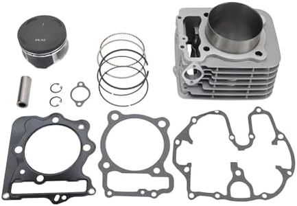 GOOFIT 89mm 440CC Big Bore Cylinder with Piston Rings Kit with Gaskets with Spark Plug Replacement for 400X TRX400EX TRX400X 1999-2008 1996-2014 12100-HN1-A7 ATV Quad