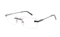 RSINC Rimless frame/eyeglass/Spectacle, Optical, Prescription, For Men And Women, Modern, Unisex, Business, Collage, Fashion, School, Ladies, Sports,MO Black- BR-4 | 20AF4 C1 55-16-140