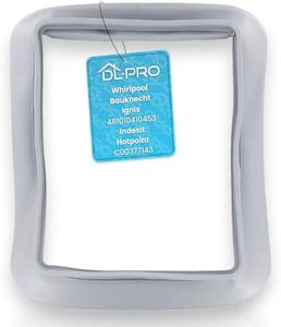 DL-pro Manguito cuadrado para puerta Whirlpool Bauknecht Ignis 481010410453 Indesit Hotpont C00377143 Junta para puerta de lavadora