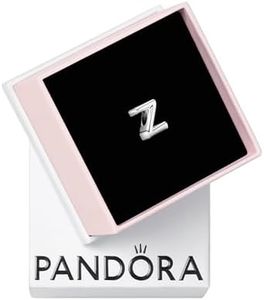 PANDORA Letter Z Alphabet Charm - Compatible Moments - Gift for Her - Made with Sterling Silver - with Gift Box