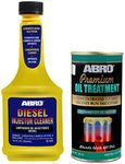 Abro OT-511-300 Petrol & Diesel Engine Oil Treatment Friction & Sound Reducer for Car SUV & Auto (300ml) & Abro DI-502 SUV Car Diesel Fuel Treatment and Injector Cleaner(354 ml)