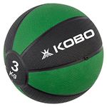 Kobo CTA-15 3 Kg Medicine Ball Slam Ball with Easy-Grip Textured Surface and Ultra-Durable Rubber Shell (Imported), 3 Kg (Multi Colour)