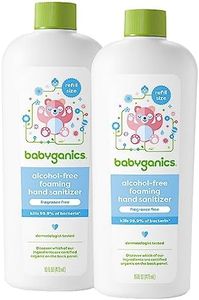 Babyganics Foaming Hand Sanitizer Refill, Alcohol Free, Fragrance Free, Kills 99.9% of Common Bacteria, Moisturizing, 16 Fl Oz (Pack of 2)