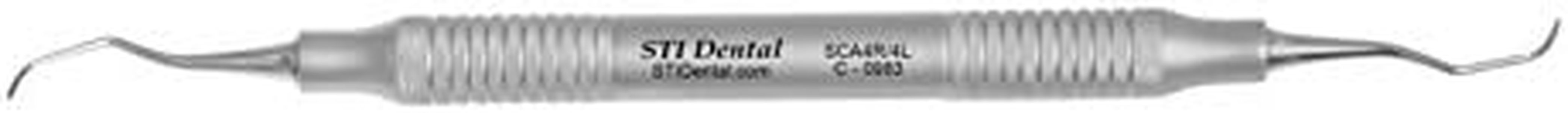 Dental Universal Posterior Columbia Curette 4L4R Rounded Toe Two Cutting Edges Handle 9 Code C-0983