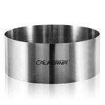 CALIFORNIA CADE ELECTRONIC Cake Ring, 8 Inch Cake Rings for Baking, 20CM Fixed Round Stainless Steel Cake Mold - Cake Baking Supplies