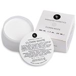 Narrative Cosmetics Clown White Cream Makeup, Quick Drying Professional Face Paint for the Stage, Film, Halloween, and Cosplay, 1.9 Oz.