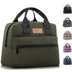 HOMESPON Insulated Lunch Bag for Women Men Adult Ladies Cool Bag Large Capacity Lunch Box Tote Bag for Work Picnic or Travel(Green)