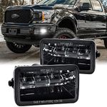 LED Fog Lights for Ford F150 2015 2016 2017 2018 4 inch Light Assembly Kit Bumper Driving Lamps Set - Black