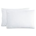 Bare Home King Flannel Pillowcase Set - 100% Cotton - Velvety Soft Heavyweight - Double Brushed Flannel (King Pillowcase Set of 2, White)