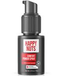 Happy Nuts Mens Comfort Powder Spray: Anti Chafing & Deodorant, Aluminum-Free, Sweat and Odor Control for Groin and Men's Private Parts