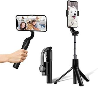 Portable Gimbal with Wireless Remote, Mobile Phone Stabilizer for Vlog Youtuber, Compatible with iPhone and Android Smartphones
