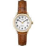 Timex Easy Reader® Brown Leather Strap Watch