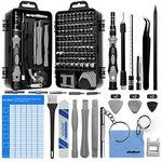 oGoDeal DIY Tool kit Precision Screwdriver Set 127 in 1 Pry Hand Tools for Fixing Computer,Mobile Phone,PC Laptop,Tablet,iPad,Watch, Jewelry, Eyeglasses,PS3,PS4,Xbox Repair Kit(gray)