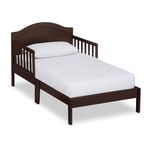 Dream On Me Sydney Toddler Bed in Espresso, Greenguard Gold Certified, JPMA Certified, Low To Floor Design, Non-Toxic Finish, Safety Rails, Made Of Pinewood