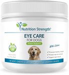 Nutrition Strength Eye Care for Dogs Daily Vision Supplement with Lutein, Zeaxanthin, Astaxanthin, CoQ10, Bilberry Antioxidants, Vitamin C, Vitamin E Support for Dog Eye Problems, 90 Soft Chews