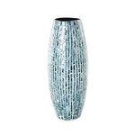 Deco 79 Blue Metal Coastal Vase, 19