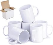 Ayn Al Madina White Sublimation Mugs 11 oz - Sublimation Cups Coated Cup Heat Press Printing Mugs with Free Smash Proof Box (6)