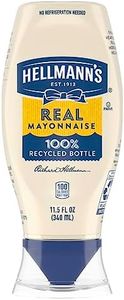Hellmann's Real Mayonnaise Squeeze Bottle Made from 100% Recycled Plastic, No-Mess Cap, Condiment for Sandwiches, Salads, Mayo Made with Cage Free Eggs, Gluten Free, 11.5 Fl Oz (Pack of 12)