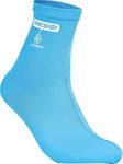 Cressi Unisex's Elastic Water Socks - Antivescic for Snorkeling/Pool, Aquamarine, S-M