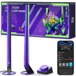 Govee x Evangelion Gaming Light Bars with Smart Controller, Wi-Fi Smart LED Gaming Lights with Music Modes, 62 Scene Modes Built, Works with Alexa & Google Assistant, Lights Decor for Game Room