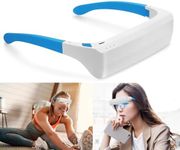 Lukirch Light Therapy Glasses, Portable & Wearable UV-Free Blue White (2 in 1) LED Light Therapy Lamp, Natural Relief for Good Sleep, Happy Mood, Boost Energy and Jet Lag (Glasses-Pro)