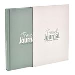 Travel Journal Memories Edition - Vacation Memory Book, Trip Diary, Photo Album, Scrapbook - 136pgs, 15 Trips. Free Photo Corner Stickers. Gift Box Sleeve. Travel Gifts for Her, Men - A5 Green