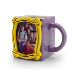 Silver Buffalo FRD3013D Friends Group in Frame Ceramic 3D Sculpted Mug, 20-ounces, Purple