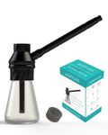 Portable Mini Hookah - AGFYLIFE Premium Glass Hookah, Aluminum Hookah Accessories, Small Hookah Shisha For Car, Black