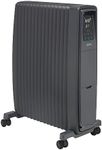 Dimplex EVO2BTA Oil Free Portable Radiator, Energy Efficient Electric Heater with Eco Intelligent Mode, 7-day Electronic Timer, Thermostat, Bluetooth Controls, Stylish Graphite Grey Finish