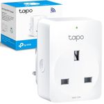 Tapo Smart Plug Wi-Fi Outlet, Works with Amazon Alexa &Google Home,Max 13A Wireless Smart Socket, Device Sharing, Alexa Plug, No Energy Monitoring No Hub Required (Tapo P100), White,Packaging may vary