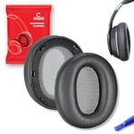 Crysendo Headphone Cushion for Edifier W820NB Headphones | Replacement Ear Cushion Cover Ear Pads | Protein Leather & Memory Foam Ear Cushions (Dark Grey)