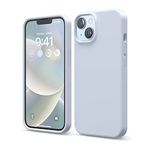 elago Compatible with iPhone 14 Case, Liquid Silicone Case, Full Body Protective Cover, Shockproof, Slim Phone Case, Anti-Scratch Soft Microfiber Lining, 6.1 inch (Light Blue)