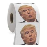 Donald Trump Toilet Paper Roll | Full Color Image | Funny Novelty Gag TP for Democrats & Republicans | 3 Ply Toilet Tissue 200 Sheets Per Roll | Hilarious Political Gift