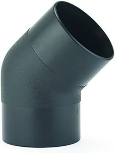 Woodriver Dust Connection 4" Od Abs 45-Degree Elbow Dust Collection Fitting